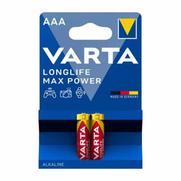 باتری نیم قلمی وارتا مدل Longlife Power بسته 2 عددی