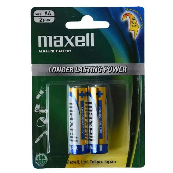 باطری قلمی maxell مکسل آلکالاین 2 عددی