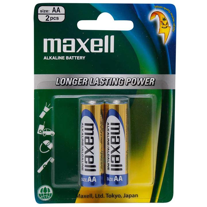 باطری قلمی maxell (مکسل) آلکالاین 2 عددی