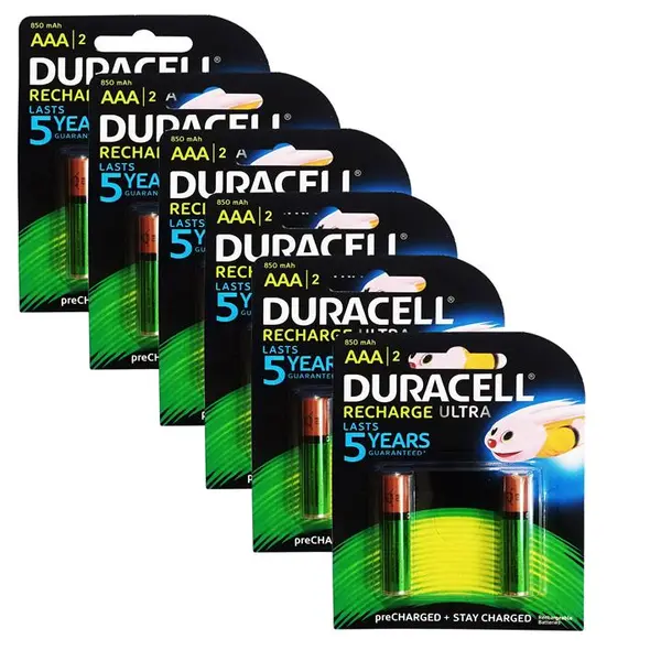 باتری نیم قلمی قابل شارژ دوراسل مدل Recharge Ultra بسته 12 عددی - 2