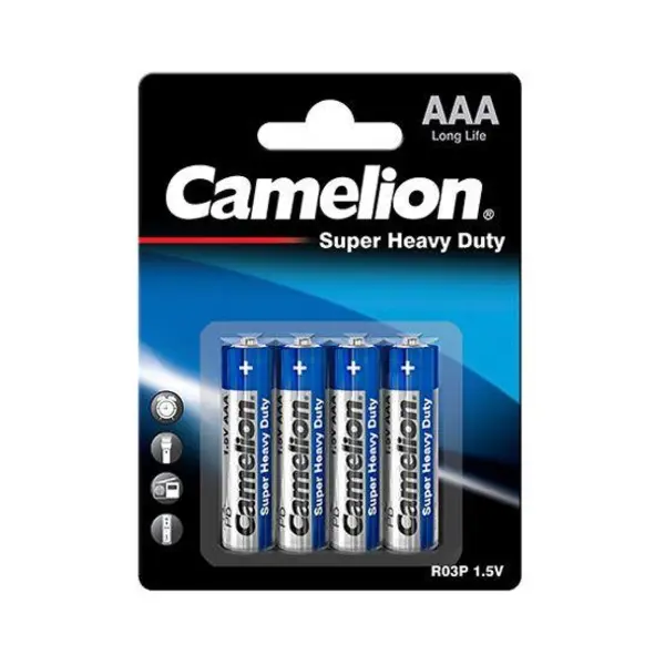 باتری نیم قلمی کملیون مدل Super Heavy Duty بسته 4 عددی