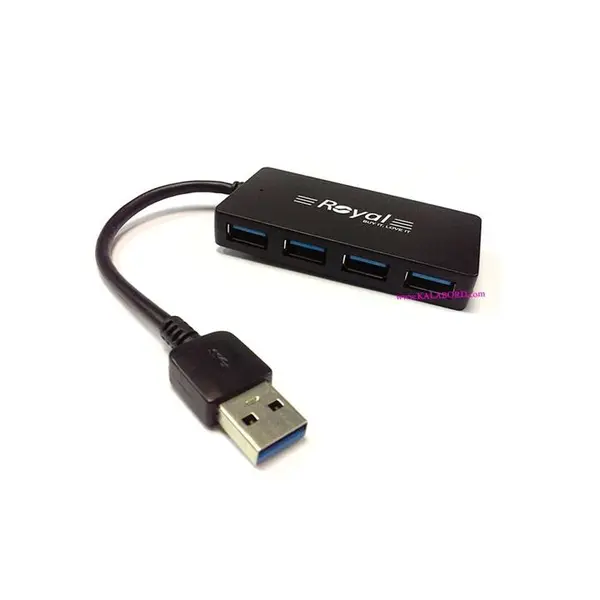 هاب 4 پورت رویال مدل Royal usb 3 Hub RH3-413