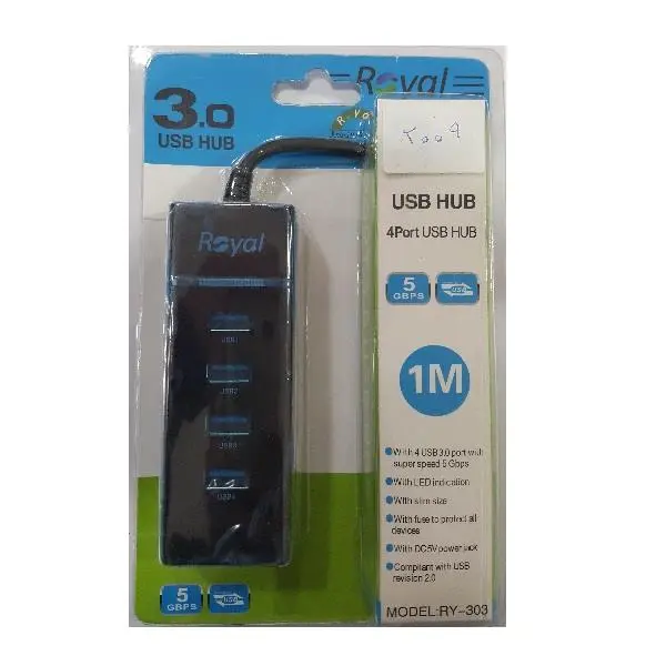 هاب 4پورت USB 3.0 رویال کد 303