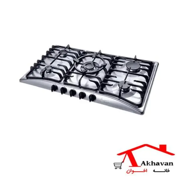 اجاق گاز رومیزی 5 شعله استیل مدل GI13 اخوان