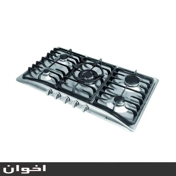 اجاق گاز رومیزی 5 شعله استیل مدل GI13 اخوان