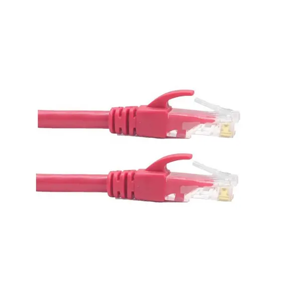 کابل شبکه CAT5E دی-نت به طول 2 متر | قرمز