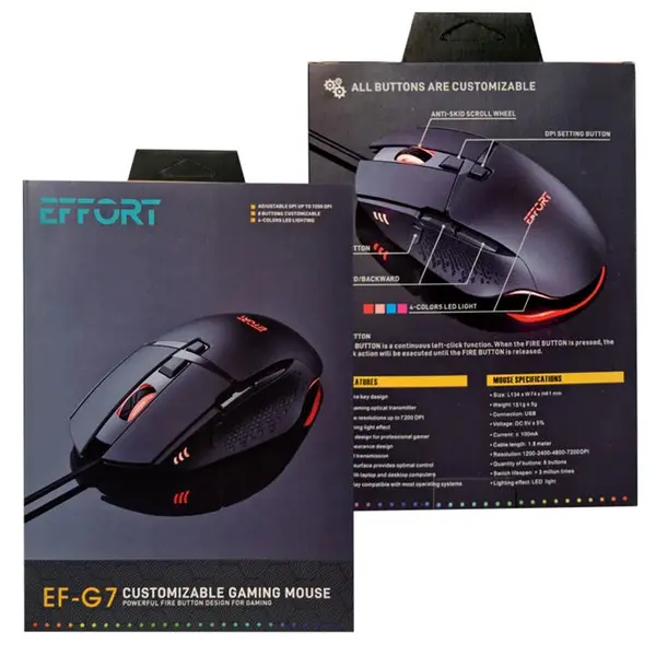 ماوس بازی سیم دار EFFORT مدل G7