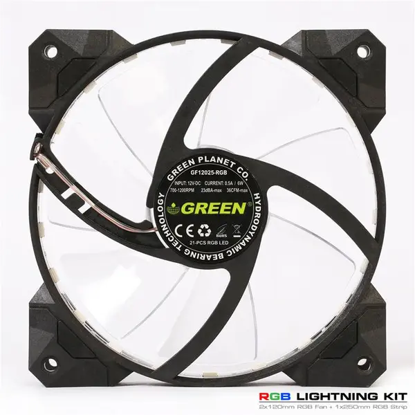 فن کیس گرین مدل GF12025-RGB - 4