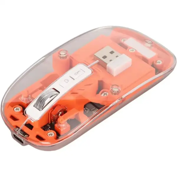 ماوس شفاف گرین لاین مدل GNTRAMOUSE ا Green Lion transparent 2400DPI 400mAh mouse