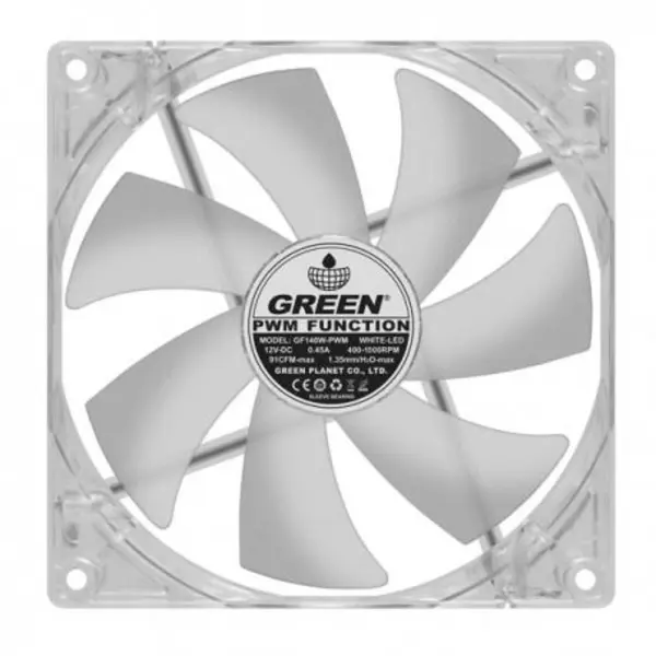 فن کیس گرین مدل Green GF140L-Turbo LED 140mm Case Fan