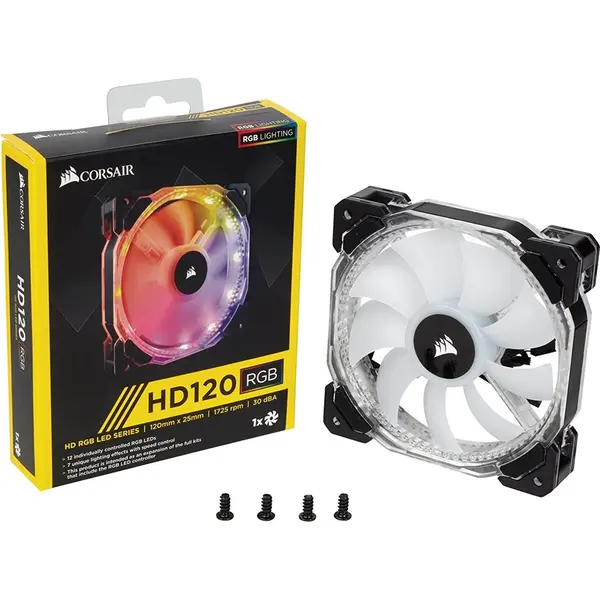 فن کیس کورسیر مدل HD120 RGB LED - 3