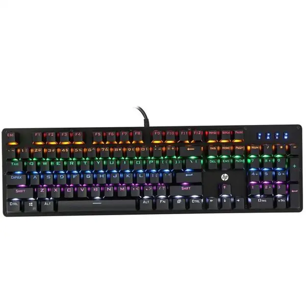 کیبورد گیمینگ برند HP GK100-F