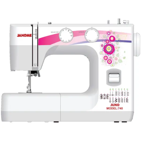 چرخ خیاطی و گلدوزی ژانومه Janome Sewing Machine Juno 740 - 3