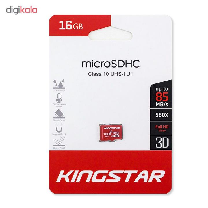 کارت حافظه Kingstar UHS-I U1 Class 10 85MBps microSDHC 16GB