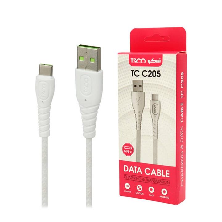 کابل تبدیل تسکو TSCO TC C205 USB To USB-C Cable طول یک متر