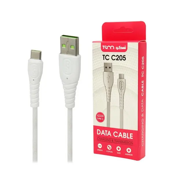 کابل تبدیل تسکو TSCO TC C205 USB To USB-C Cable طول یک متر - 5