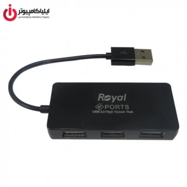 هاب USB 2.0 چهار پورت رویال مدل RH2-210