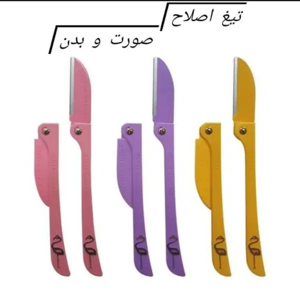 تیغ اصلاح صورت و بدن طرح فلامینگو پک سه تایی