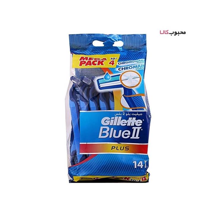 تیغ اصلاح 14 عددی  Gillette Blue 2 Plus