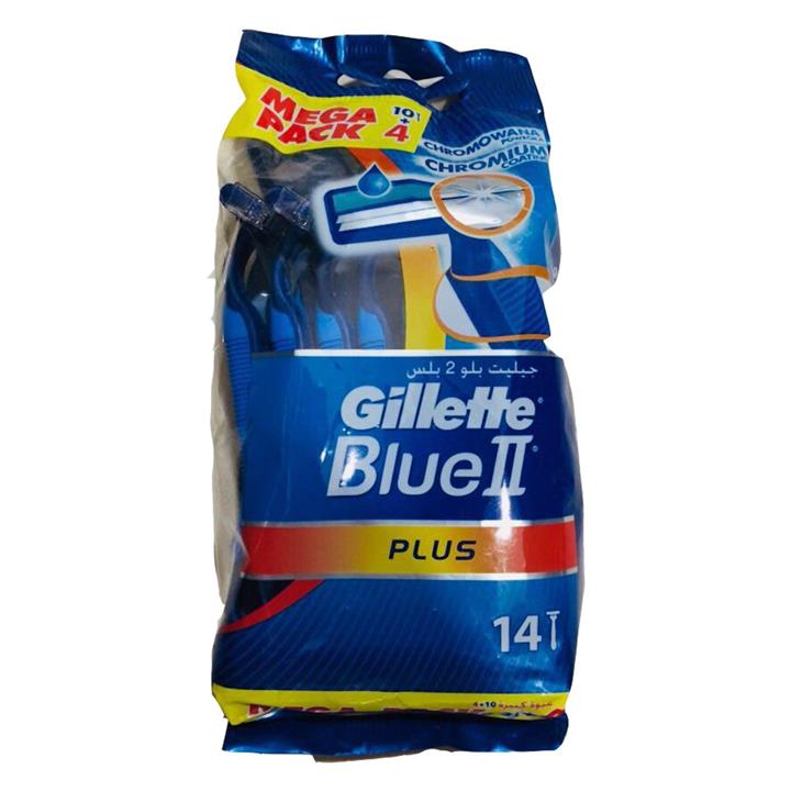 تیغ اصلاح 14 عددی  Gillette Blue 2 Plus