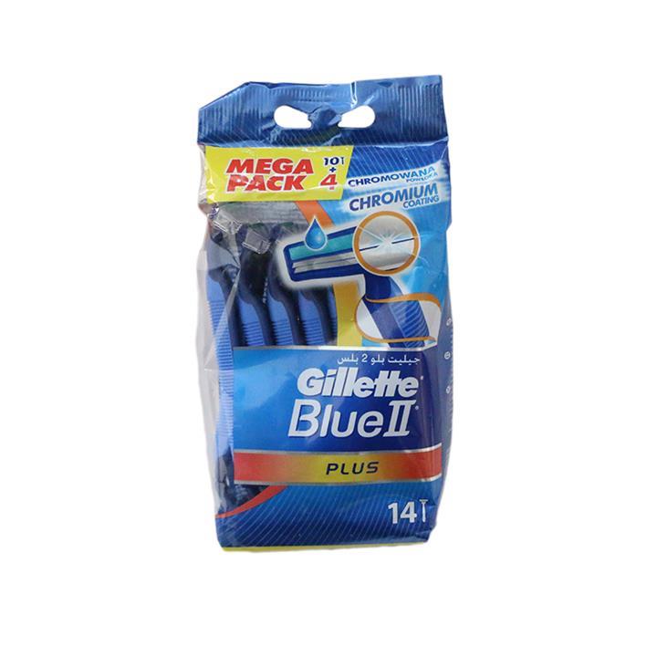 تیغ اصلاح 14 عددی  Gillette Blue 2 Plus