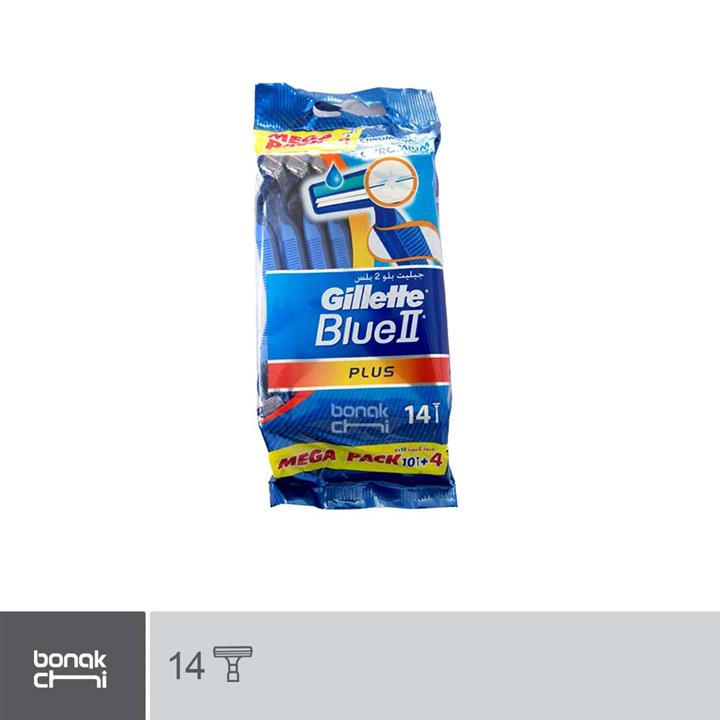 تیغ اصلاح 14 عددی  Gillette Blue 2 Plus