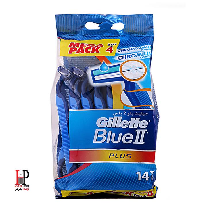 تیغ اصلاح 14 عددی  Gillette Blue 2 Plus