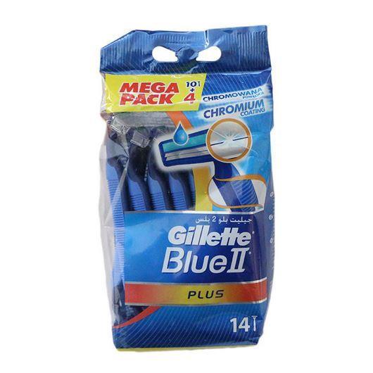 تیغ اصلاح 14 عددی  Gillette Blue 2 Plus