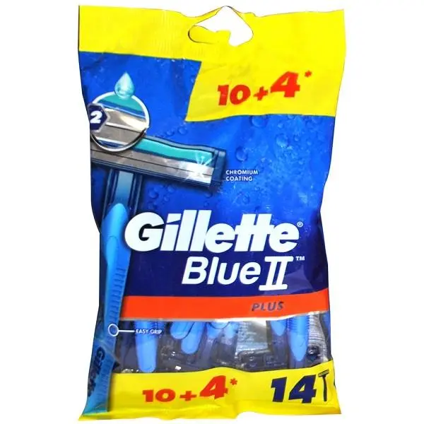تیغ اصلاح 14 عددی Gillette Blue 2 Plus - 4