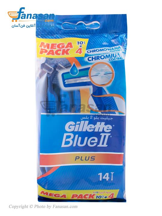 تیغ اصلاح 14 عددی  Gillette Blue 2 Plus