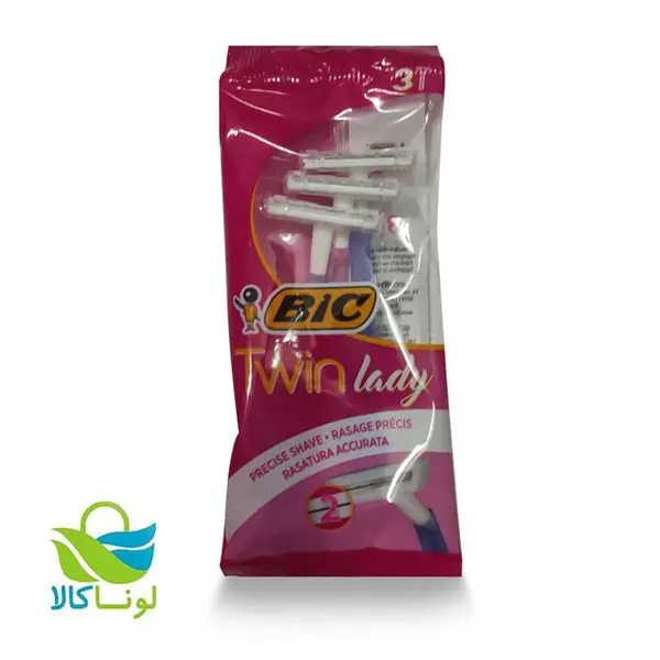 ژیلت زنانه 2 لبه حساس بیک 3 عددی - 3