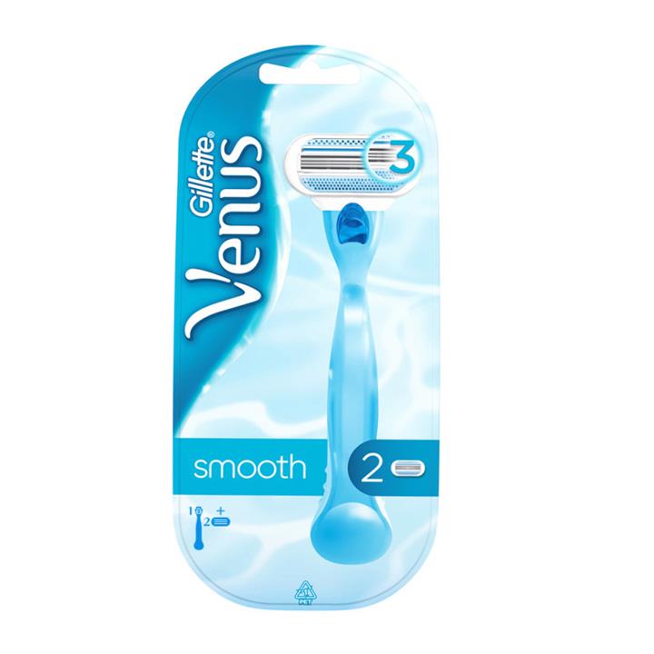 خودتراش ونوس 2 یدک 3 لبه ژیلت Gillette Venus Smooth Shave