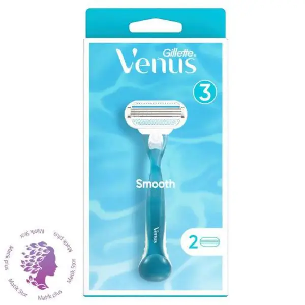خودتراش ونوس 2 یدک 3 لبه ژیلت Gillette Venus Smooth Shave - 4