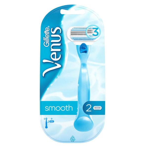 خودتراش ونوس 2 یدک 3 لبه ژیلت Gillette Venus Smooth Shave