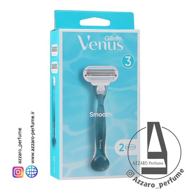 خودتراش ونوس 2 یدک 3 لبه ژیلت Gillette Venus Smooth Shave