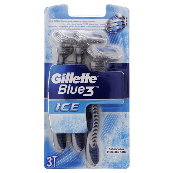 تیغ اصلاح ژیلت 3 عددی 3 تیغه blue 3 ice - 2