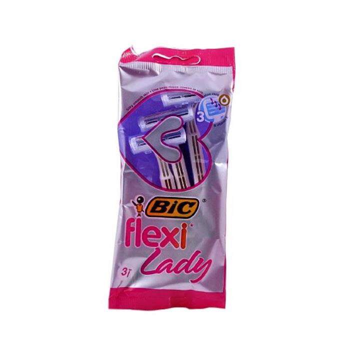 خود تراش 3 عددی بیک مدل Flexi Lady