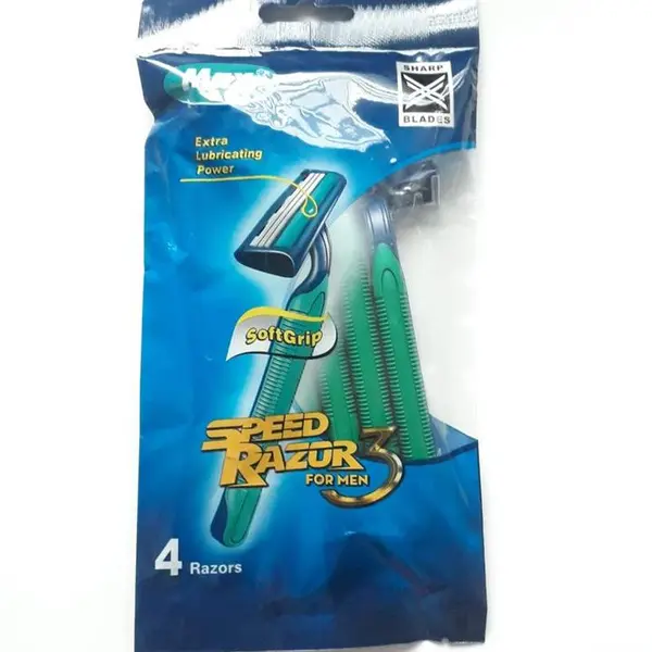 خودتراش ژیلت 3 لبه مردانه مکس MAX بسته 4 عددی - 2