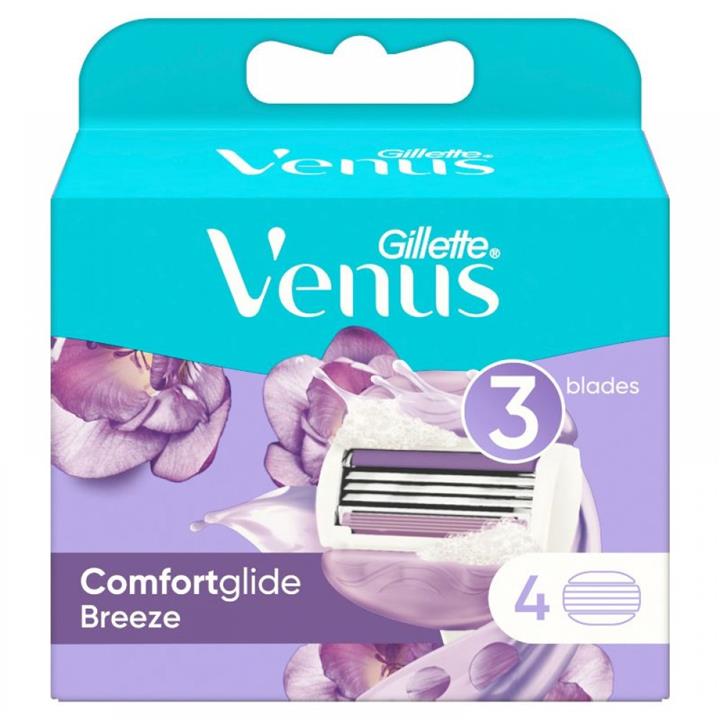 یدک 3 لبه خودتراش زنانه ونوس Venus مدل Breeze بسته 4 عددی