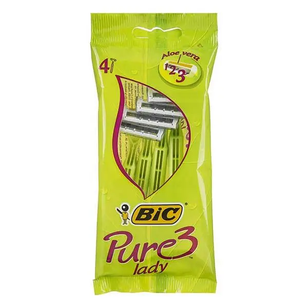 تیغ بیک سه لبه پیور لیدی بسته 4 عددی - 3