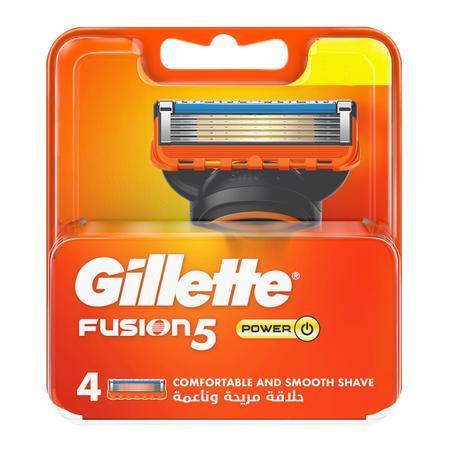 یدک تیغ اصلاح ژیلت 5 تیغ فیوژن واتر پاور بسته 4 عددی Gillette Fusion Power Blades Pack Of 4 7702018877591