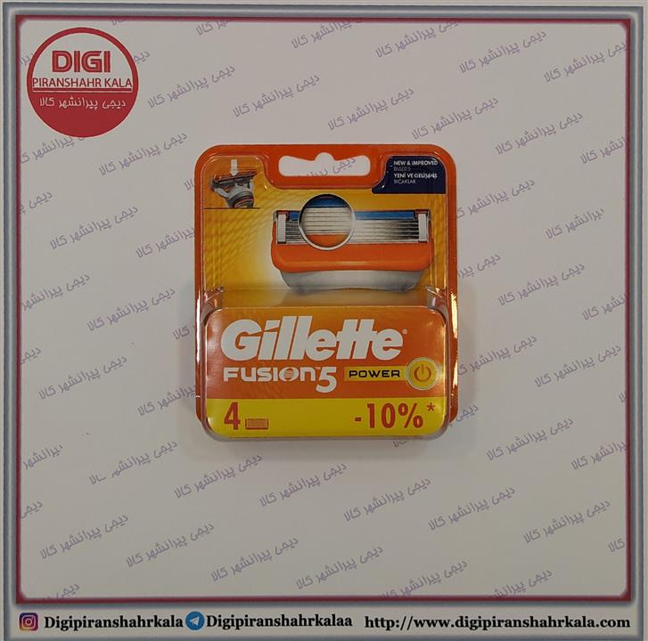 تیغ یدک ژیلت فیوژن 5 Gillette Fusion بسته 4 عددی