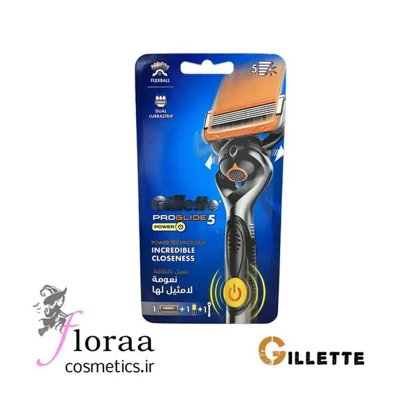 خودتراش مردانه 5 تیغ باتری دار ژیلت مدل Proglide 5 Power بسته تک عددی - 2
