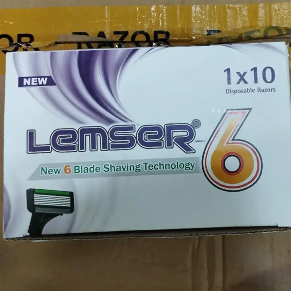 ژیلت لمسر 6 لبه تکی بسته 10 عددی - 2