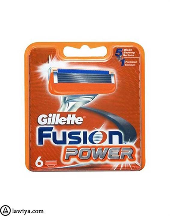 تیغ یدک ژیلت مدل فیوژن پاور بسته 6 عددی | Gillette Fusion Power shaving Razor