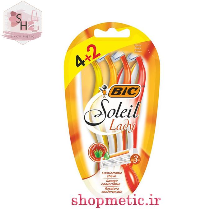 خود تراش 6 عددی بیک مدل Soleil Lady