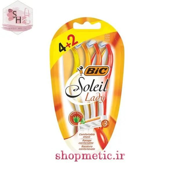 خود تراش 6 عددی بیک مدل Soleil Lady - 2