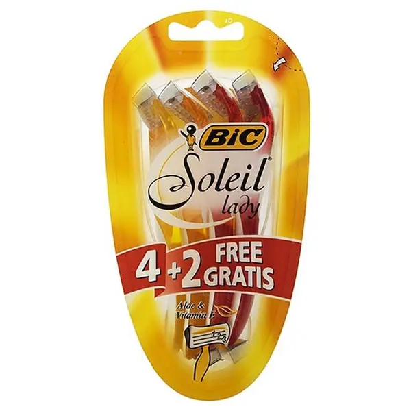 خود تراش 6 عددی بیک مدل Soleil Lady - 3