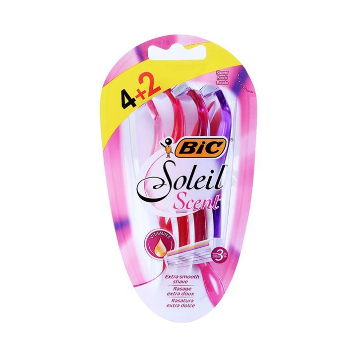 خود تراش 6 عددی بیک مدل Soleil Scent