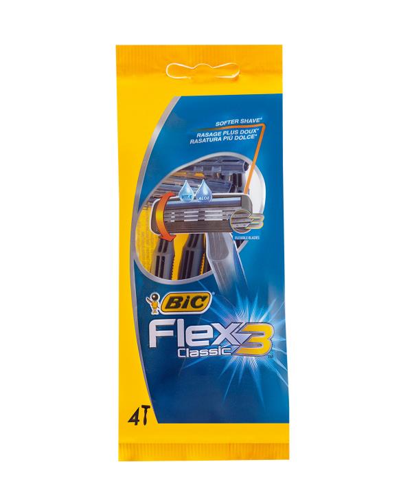 خودتراش بیک Bic مدل Flex3 بسته 4 عددی